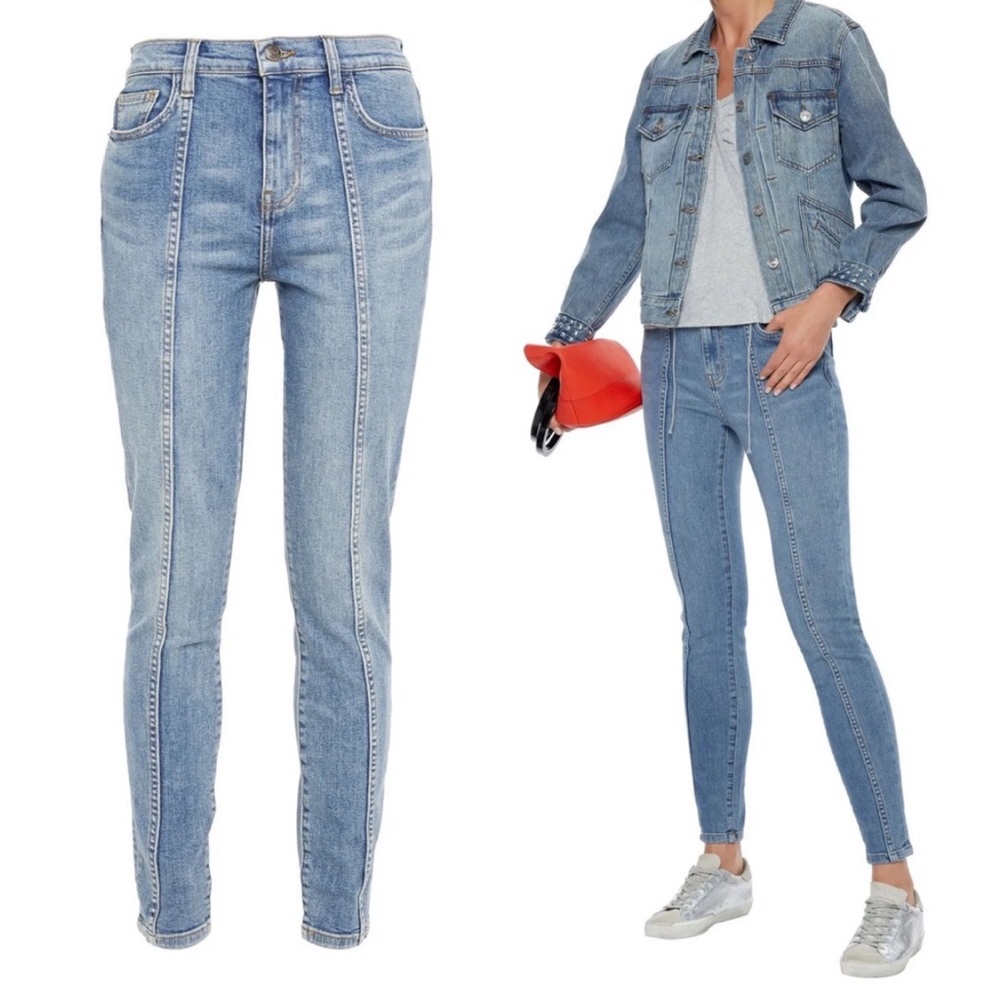 Current / Elliott The Seamed High Waist Ankle Skinny high-rise skinny jeans 26